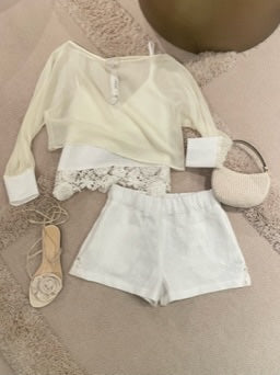 LA HALEY SHORT LINEN
