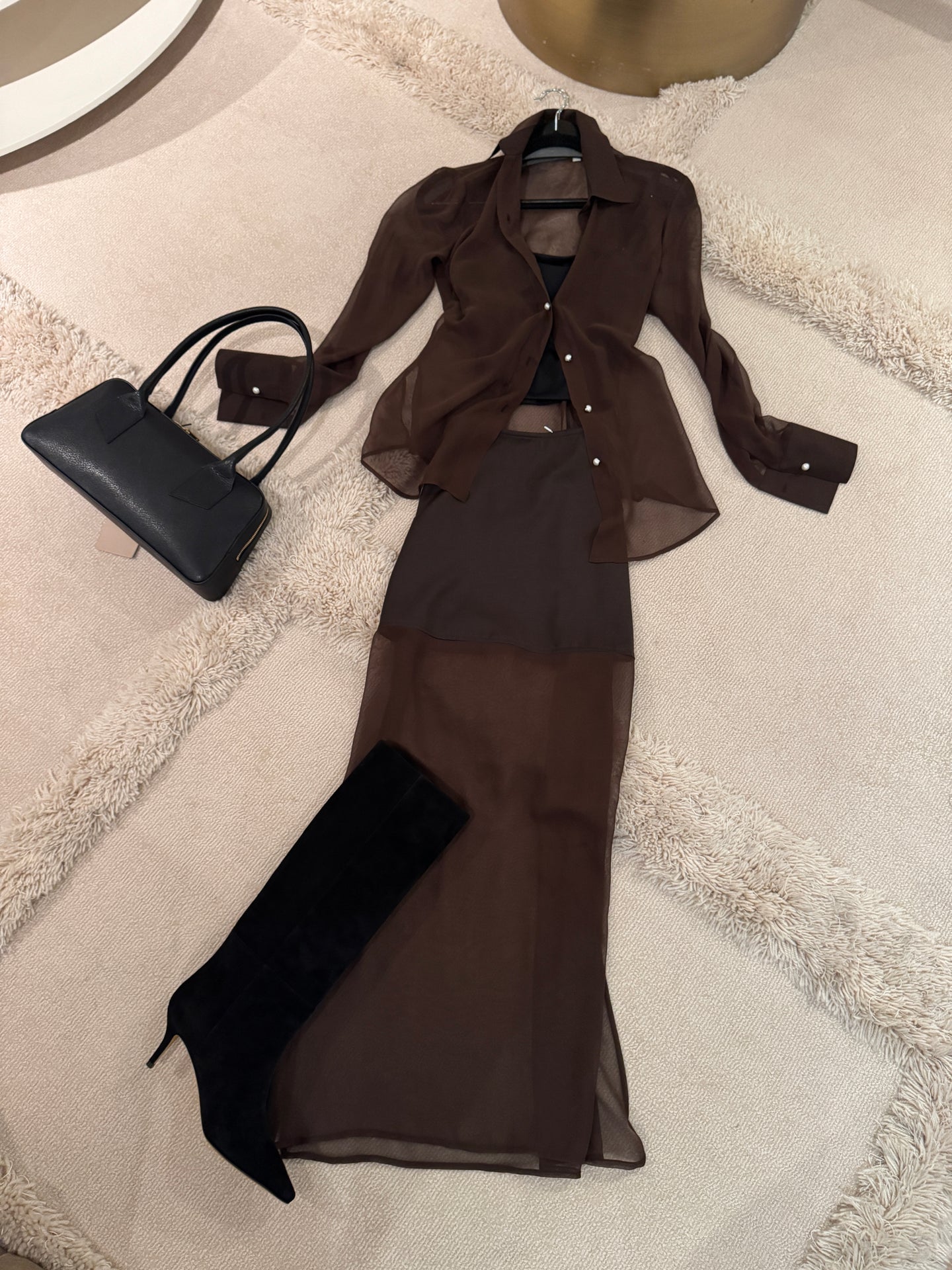 OLIVIA LONG Chiffon Blouse